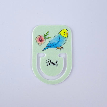Japonské indexové záložky / ploché klipy Bird – ptáčci, sada 16 ks, Made in Japan