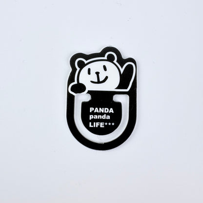 Japonské indexové záložky / ploché klipy Panda – sada 16 ks, Made in Japan