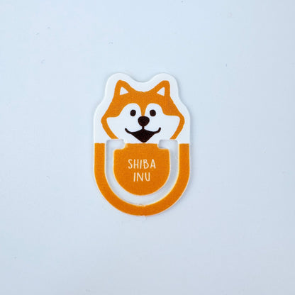 Japonské indexové záložky / ploché klipy Shiba Inu – sada 16 ks, Made in Japan