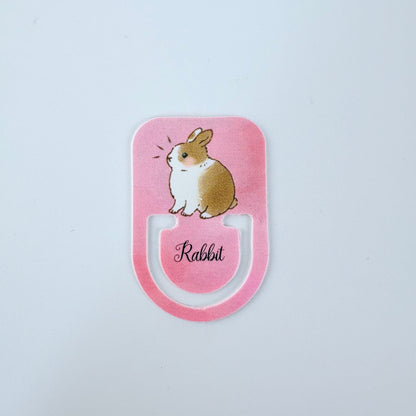 Japonské indexové záložky / ploché klipy Rabbit – králíčci, sada 16 ks, Made in Japan