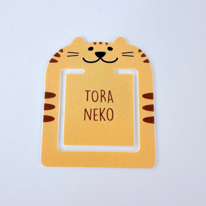 Japonské záložky / ploché klipy Neko – kočky, sada 8 ks, Made in Japan