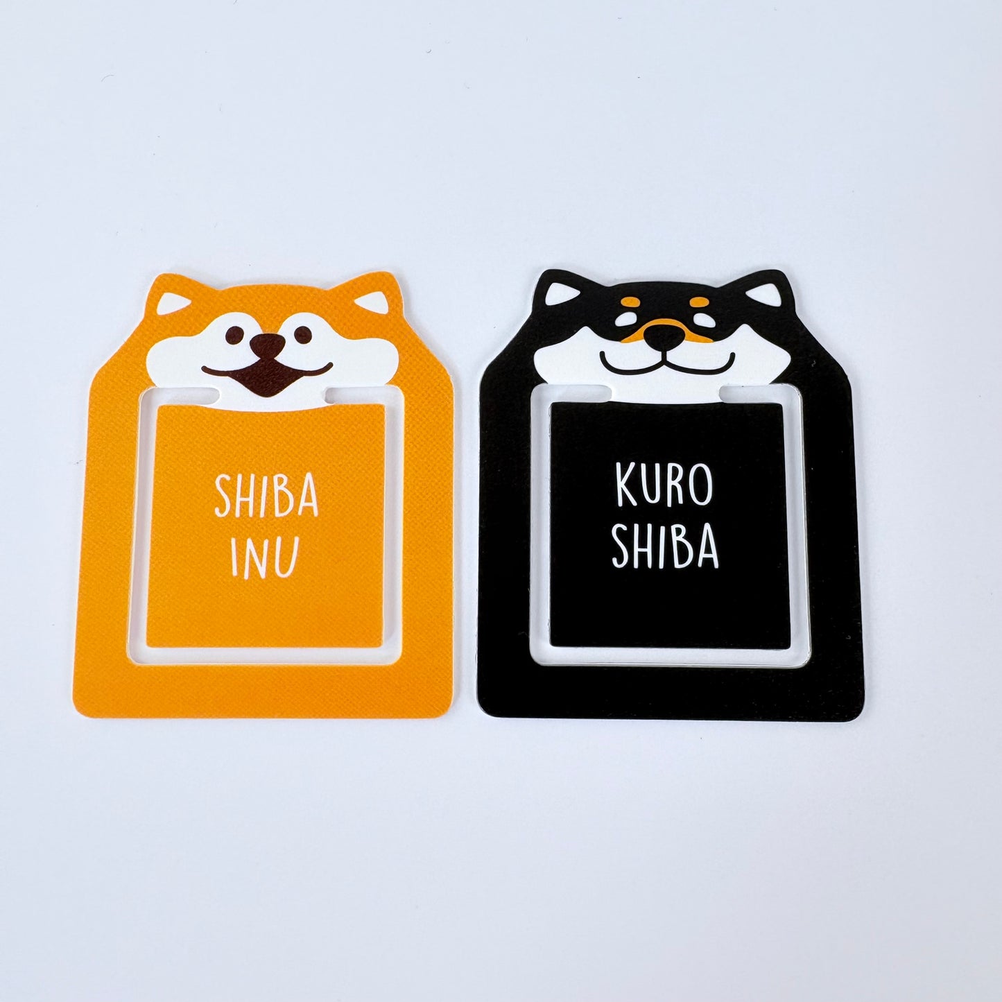 Japonské záložky / ploché klipy Shiba Inu – sada 8 ks, Made in Japan