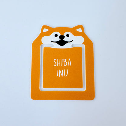 Japonské záložky / ploché klipy Shiba Inu – sada 8 ks, Made in Japan