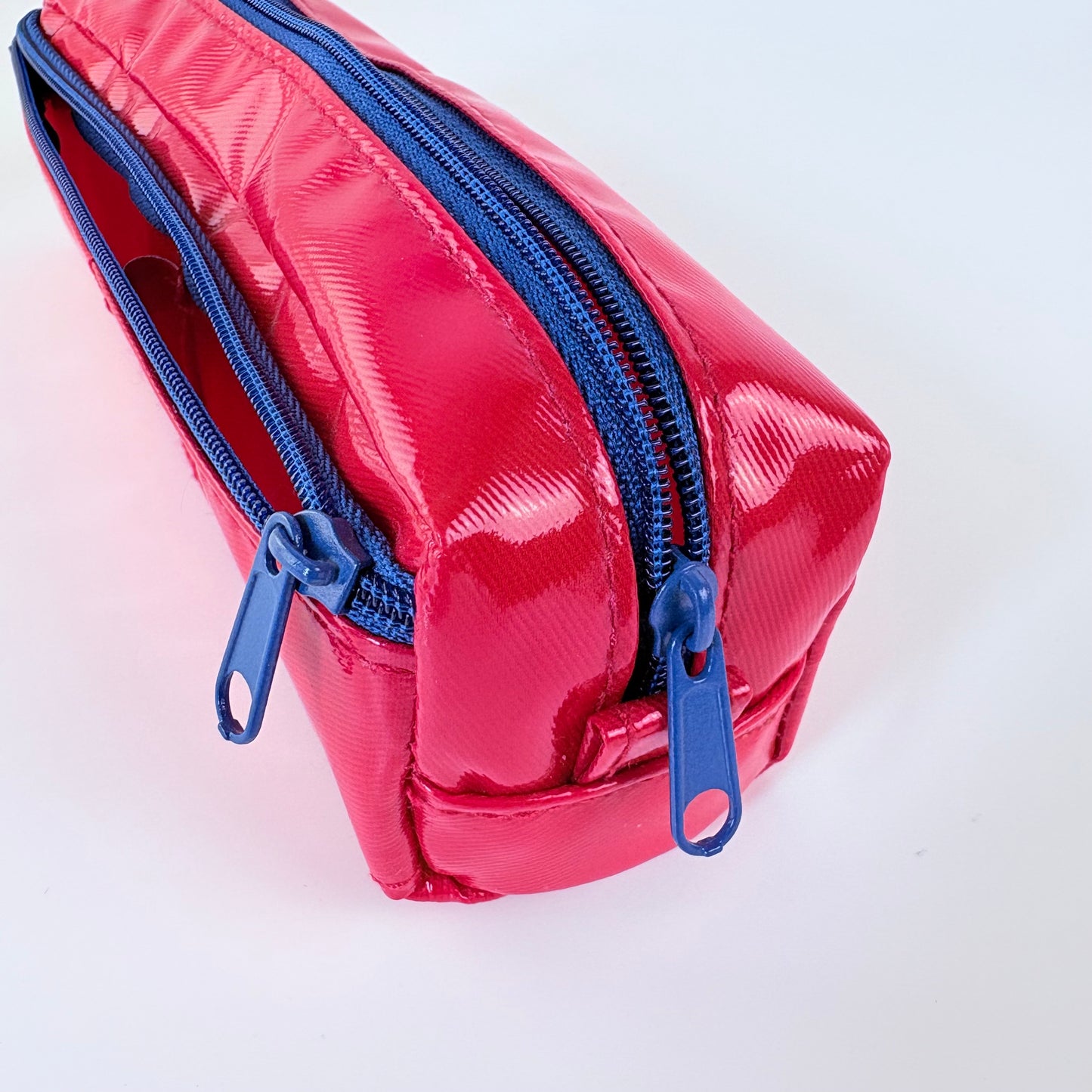 Penál CUBIX / M-PLAN Pocket Square Mini – červené lesklé pouzdro, japonský design