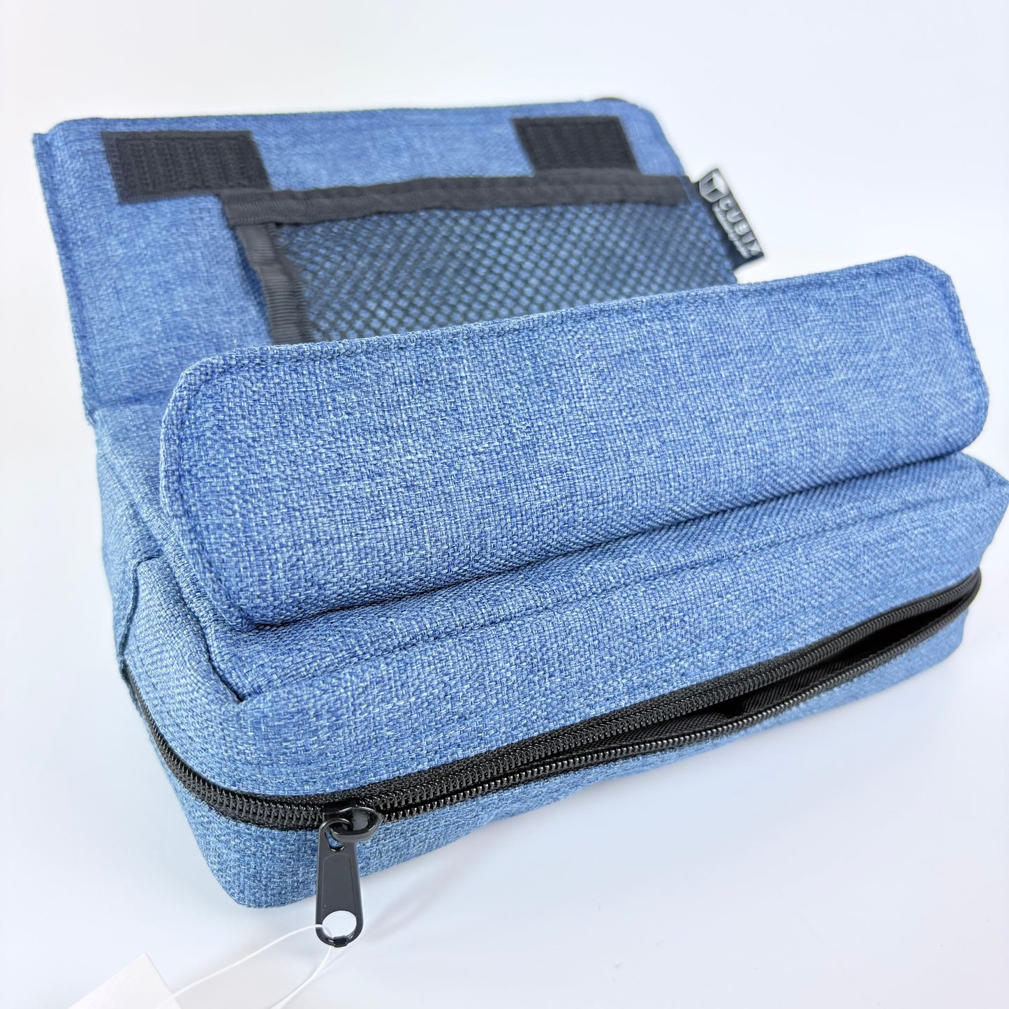 Penál CUBIX / M-PLAN Square Elegant – denimové pouzdro, japonský design