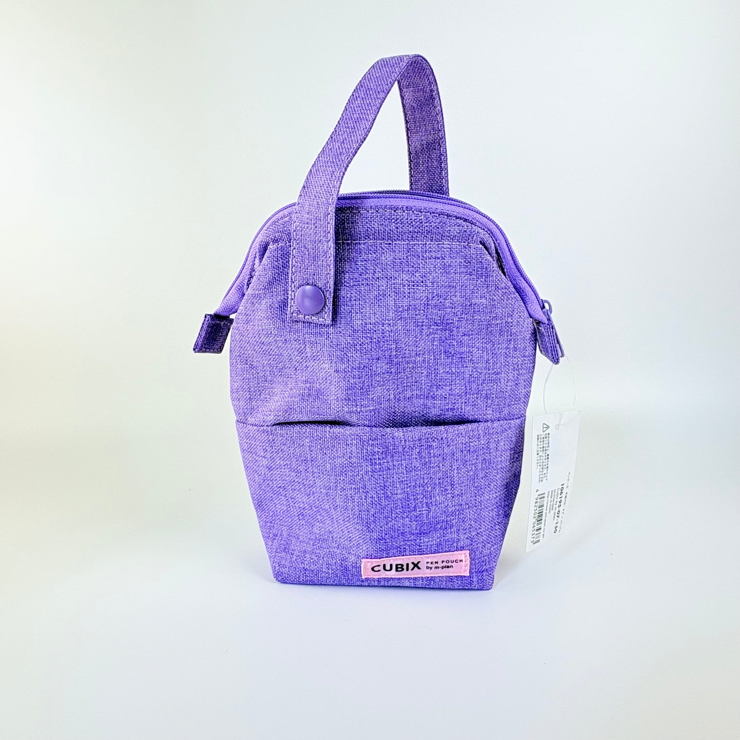 Penál CUBIX / M-PLAN With Handle – fialové pouzdro s držadlem, japonský design