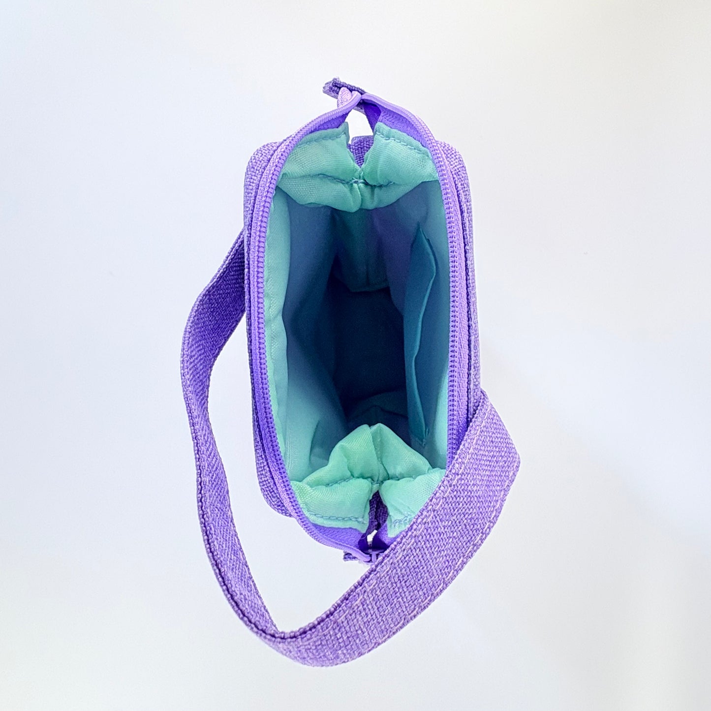 Penál CUBIX / M-PLAN With Handle – fialové pouzdro s držadlem, japonský design