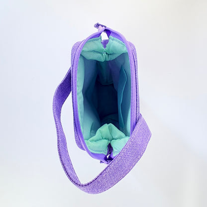 Penál CUBIX / M-PLAN With Handle – fialové pouzdro s držadlem, japonský design