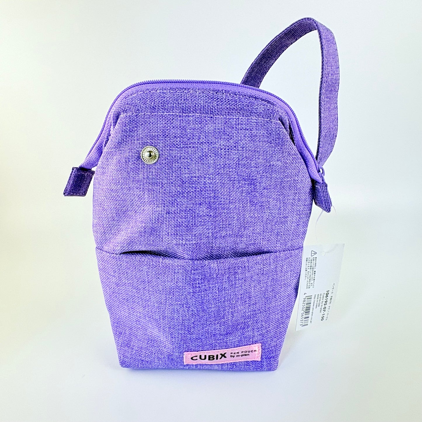 Penál CUBIX / M-PLAN With Handle – fialové pouzdro s držadlem, japonský design