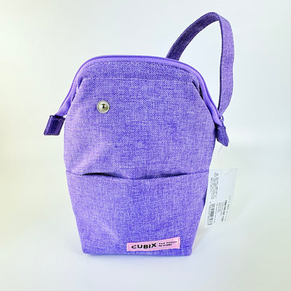 Penál CUBIX / M-PLAN With Handle – fialové pouzdro s držadlem, japonský design