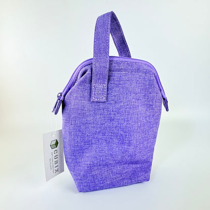 Penál CUBIX / M-PLAN With Handle – fialové pouzdro s držadlem, japonský design