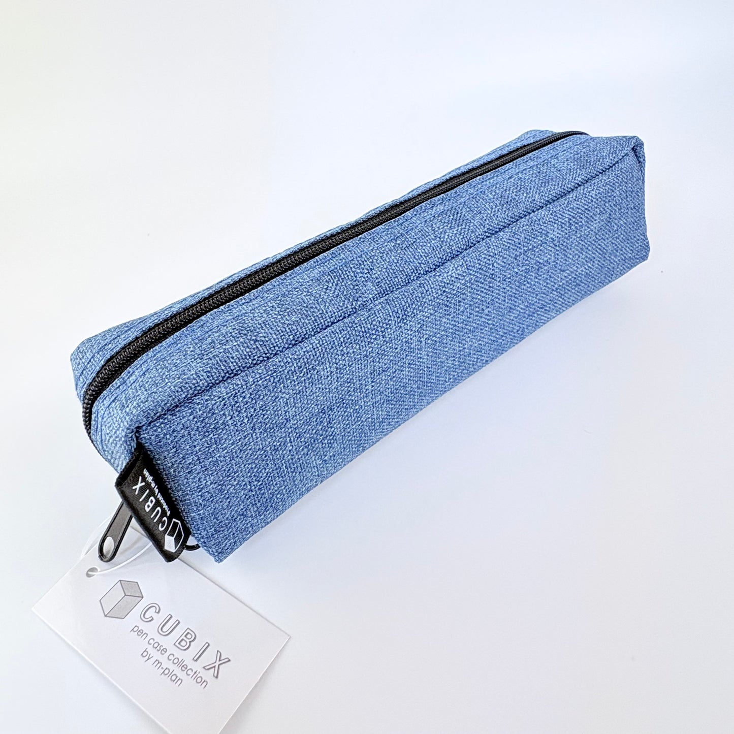 Penál CUBIX / M-PLAN Easy Open Mini – denimové pouzdro, japonský design