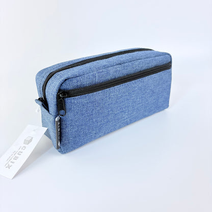 Penál CUBIX / M-PLAN Box Elegant – denimové pouzdro, japonský design