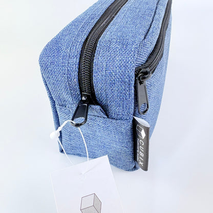 Penál CUBIX / M-PLAN Box Elegant – denimové pouzdro, japonský design