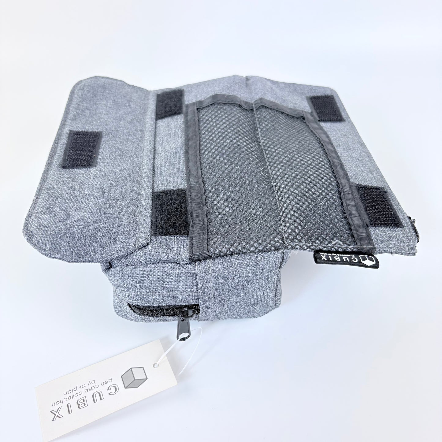 Penál CUBIX / M-PLAN Square Elegant – tmavě denimové pouzdro, japonský design
