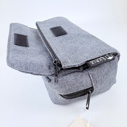 Penál CUBIX / M-PLAN Square Elegant – tmavě denimové pouzdro, japonský design
