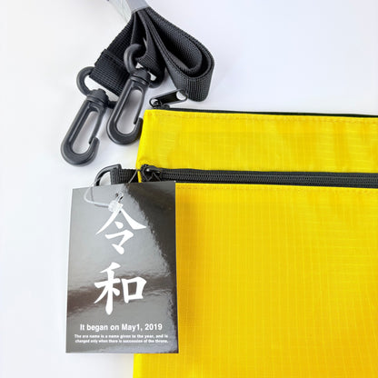 Taška / ploché pouzdro Reiwa – žlutá, japonský design