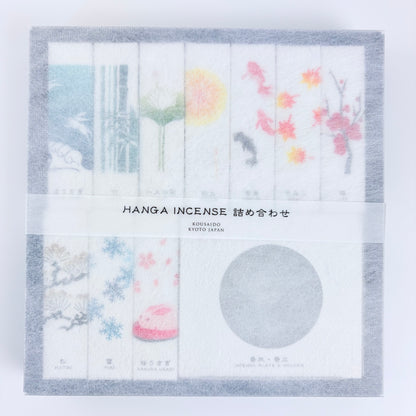 Luxusní sada japonských vonných tyčinek KOUSAIDO Hanga – 10 vůní + stojánek / Made in Japan