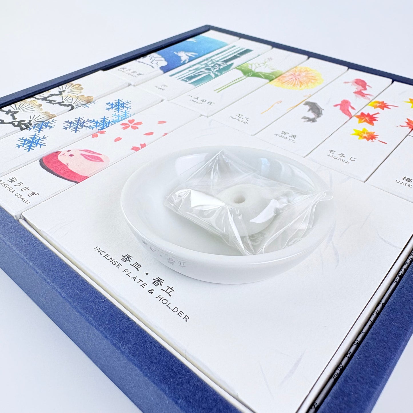 Luxusní sada japonských vonných tyčinek KOUSAIDO Hanga – 10 vůní + stojánek / Made in Japan