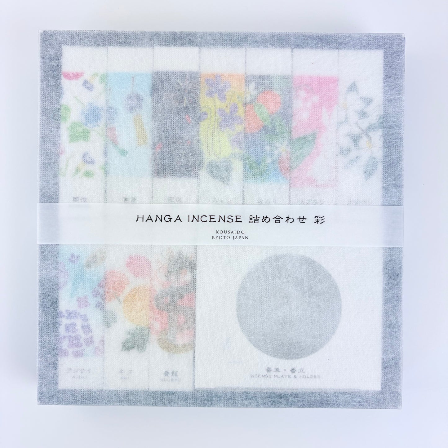 Luxusní sada japonských vonných tyčinek KOUSAIDO Hanga Aya – 10 vůní + stojánek / Made in Japan