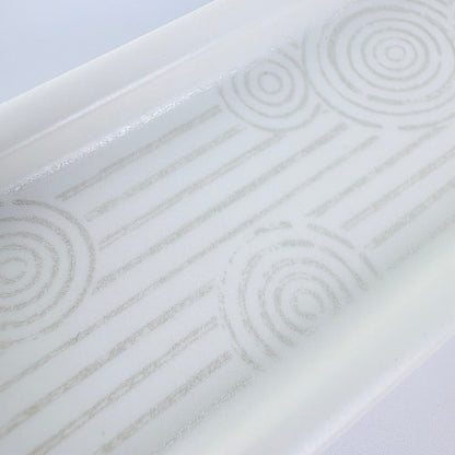 Japanischer Räucherstäbchenhalter aus Porzellan – Steingarten / Made in Japan