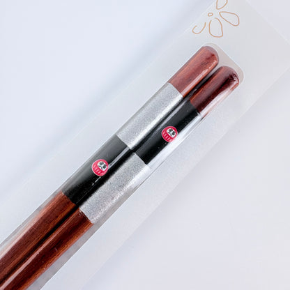Japonské dřevěné hůlky Ichigo Ichie Daruma – 23,5 cm, vhodné do myčky, Made in Japan