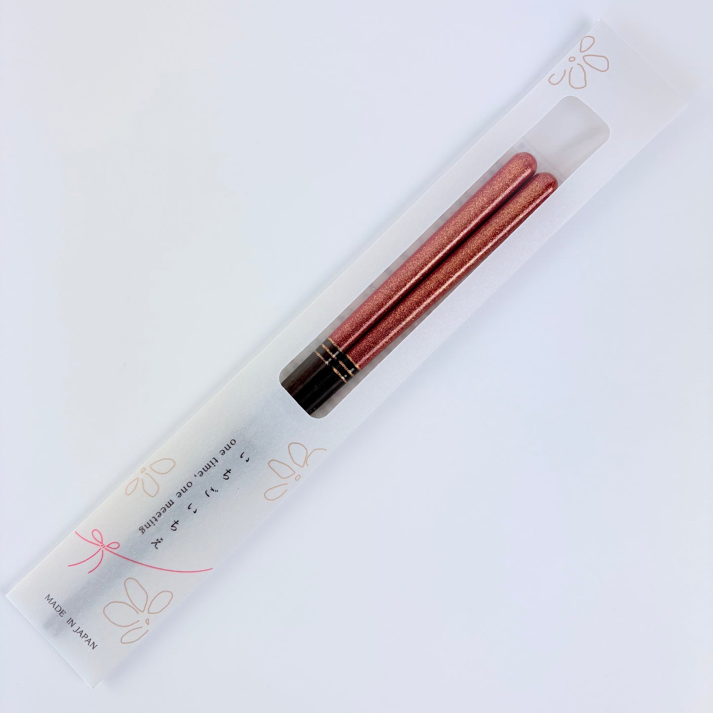 Japonské lakované hůlky Ichigo Ichie Kouin – 21 cm, antibakteriální, vhodné do myčky, Made in Japan