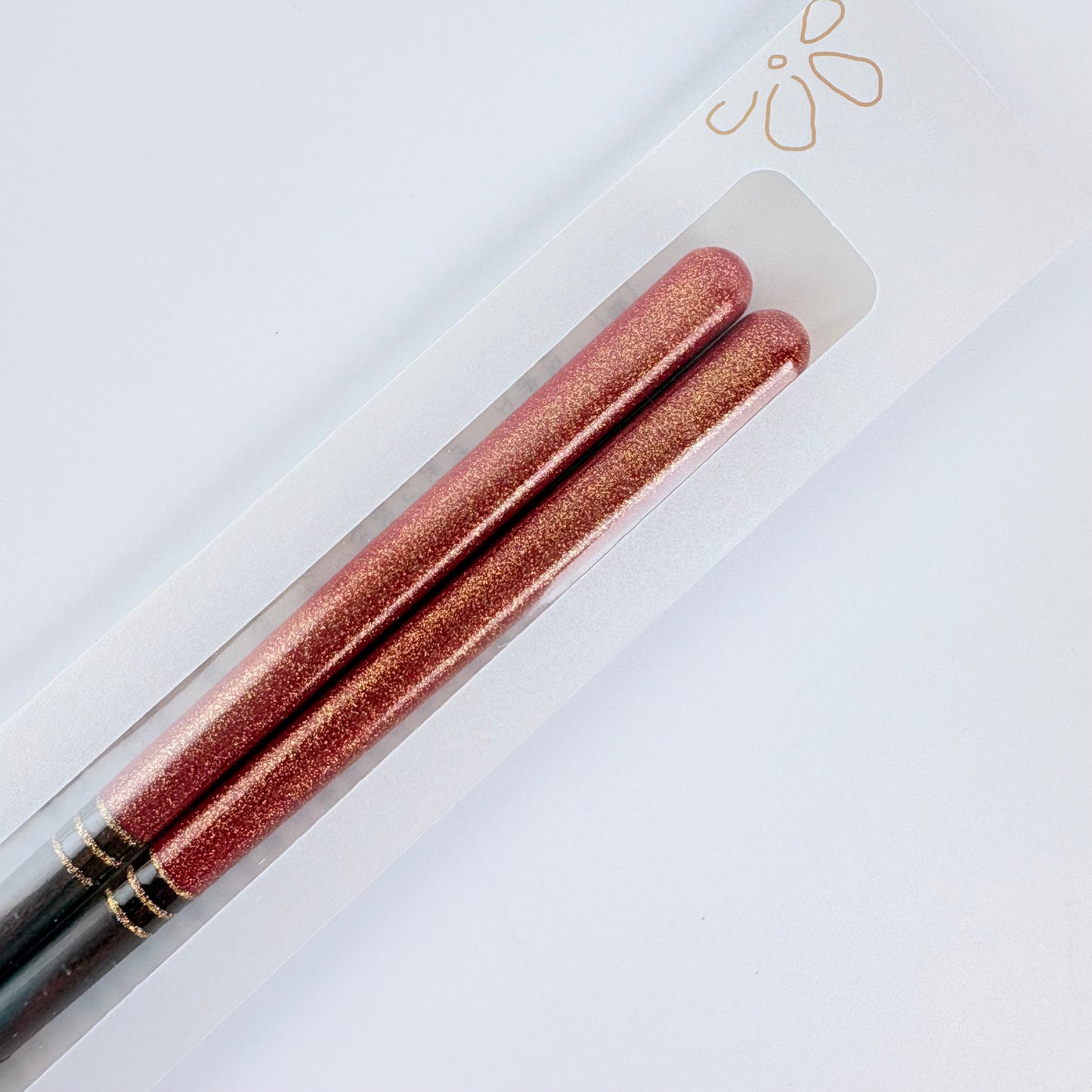 Japonské lakované hůlky Ichigo Ichie Kouin – 21 cm, antibakteriální, vhodné do myčky, Made in Japan