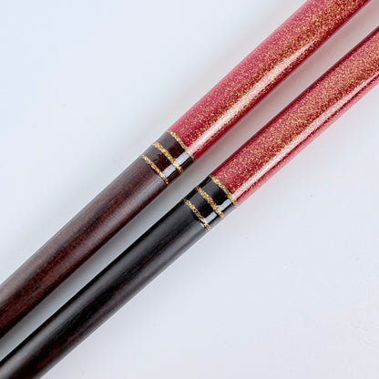 Japonské lakované hůlky Ichigo Ichie Kouin – 21 cm, antibakteriální, vhodné do myčky, Made in Japan