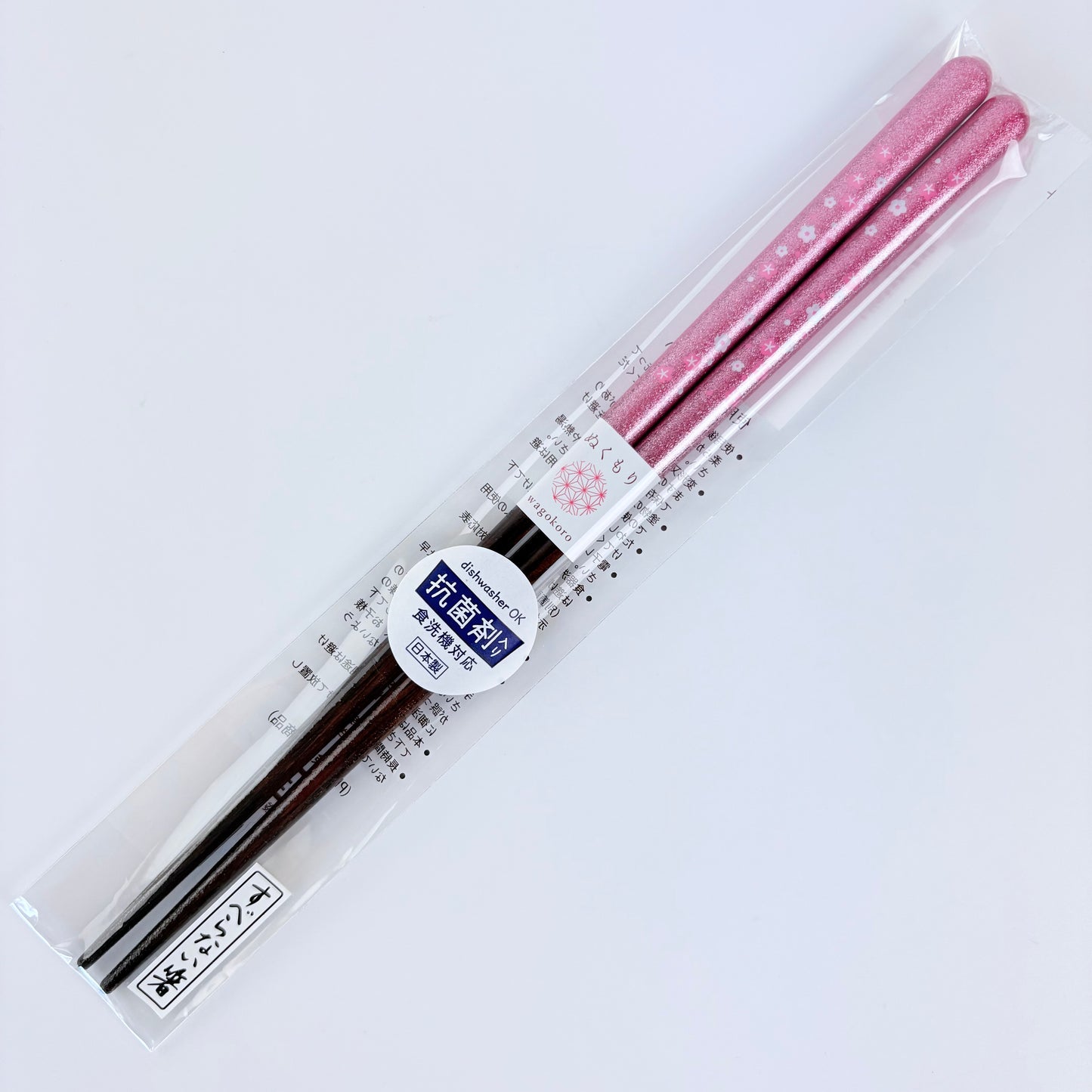 Japonské hůlky Sakura Dayori – růžové, 21 cm, vhodné do myčky, Made in Japan