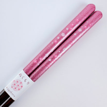 Japonské hůlky Sakura Dayori – růžové, 21 cm, vhodné do myčky, Made in Japan