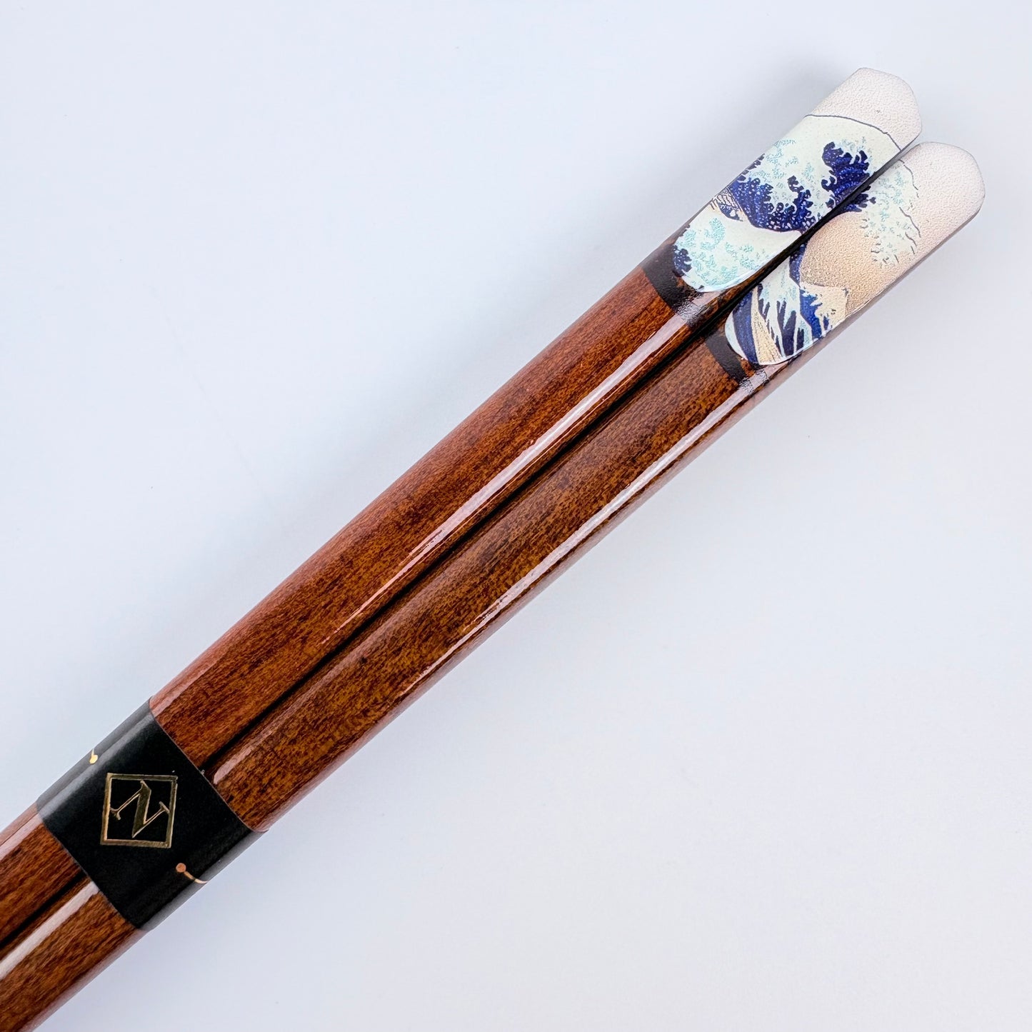 Japonské dřevěné hůlky JAPONESQUE Big Wave – 23 cm, Made in Japan