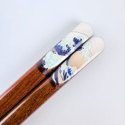 Japonské dřevěné hůlky JAPONESQUE Big Wave – 23 cm, Made in Japan