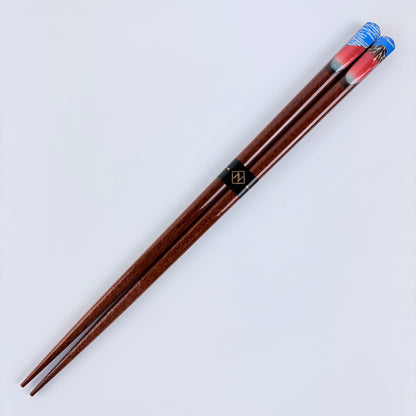 Japonské dřevěné hůlky JAPONESQUE Aka Fuji – 23 cm, Made in Japan