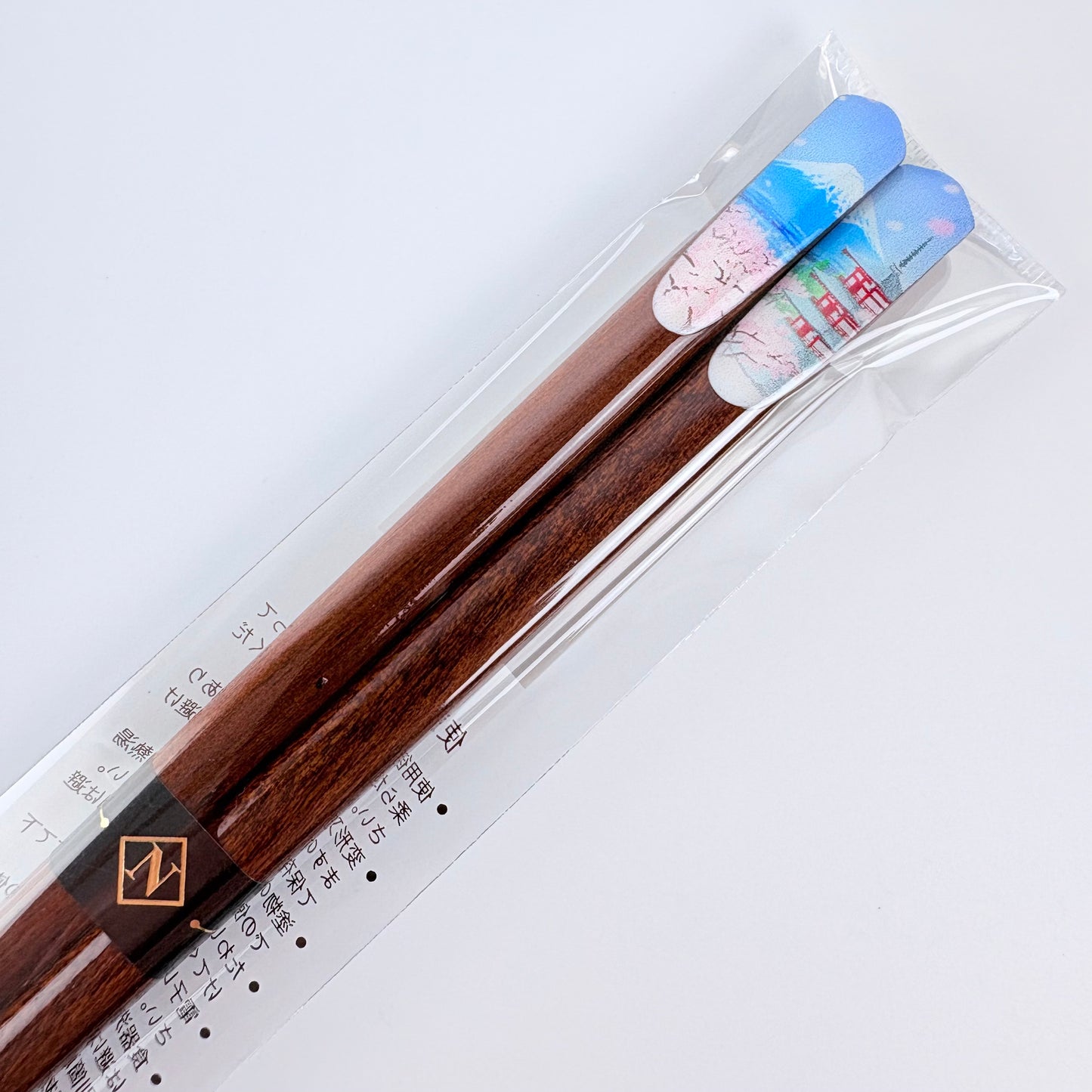 Japonské dřevěné hůlky JAPONESQUE Fuji Sakura – 23 cm, Made in Japan