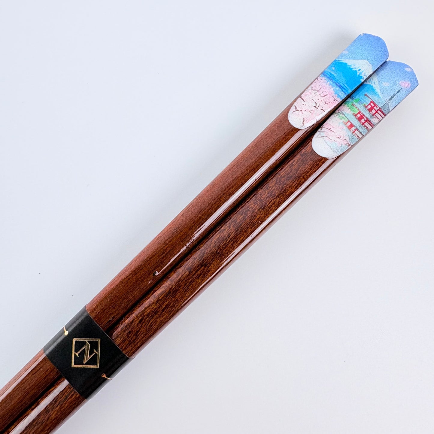 Japonské dřevěné hůlky JAPONESQUE Fuji Sakura – 23 cm, Made in Japan