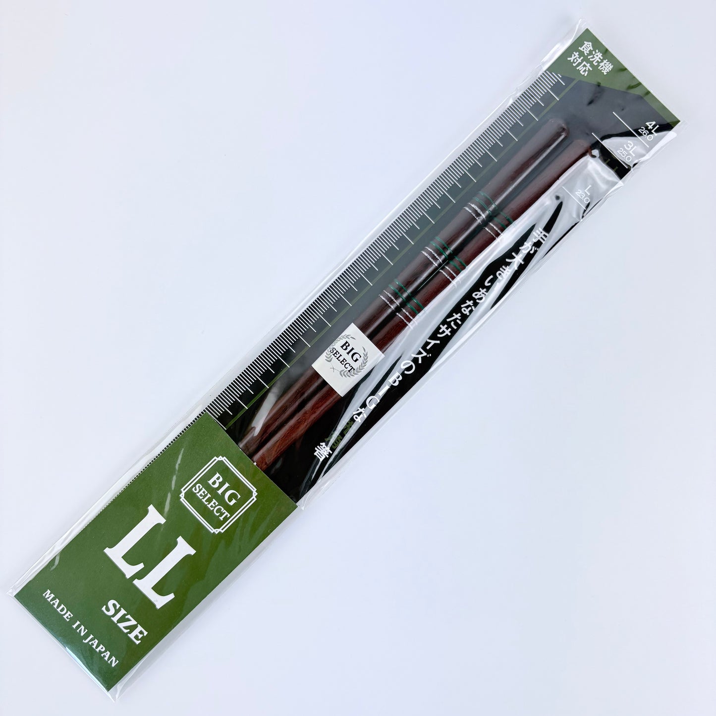 Japonské dřevěné hůlky Big Select LL – 24 cm, vhodné do myčky, Made in Japan