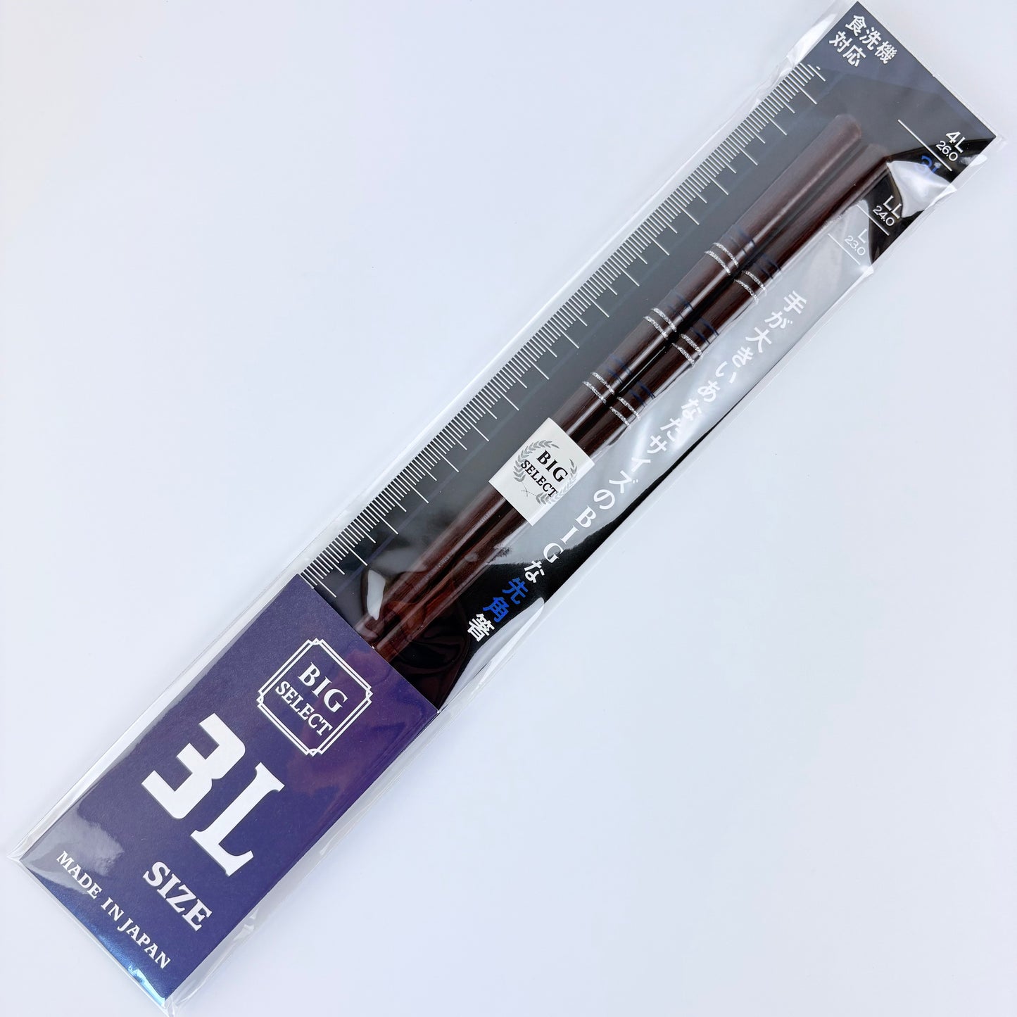 Japonské extra dlouhé dřevěné hůlky Big Select 3L – 25 cm, vhodné do myčky, Made in Japan