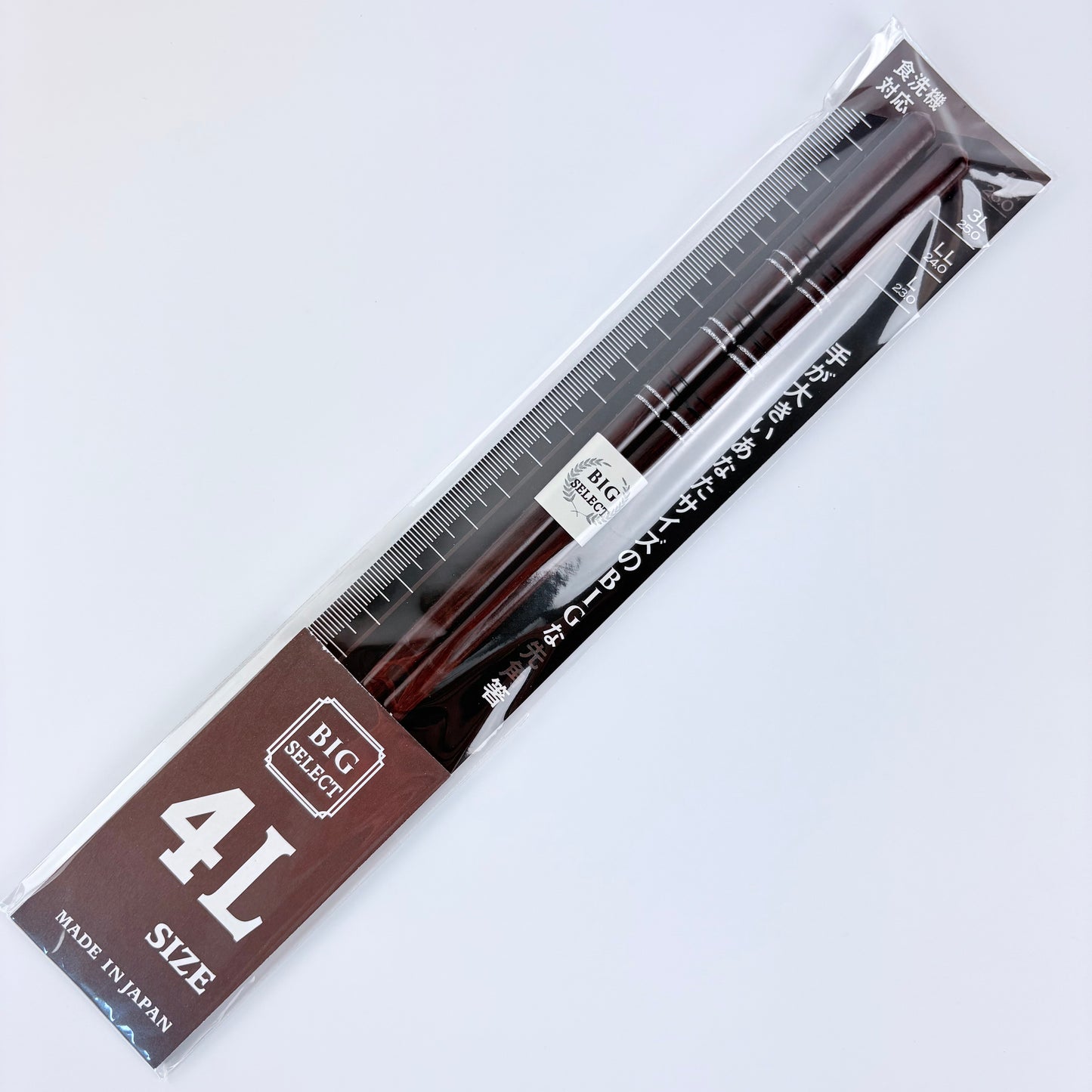 Japonské extra dlouhé dřevěné hůlky Big Select 4L – 26 cm, vhodné do myčky, Made in Japan