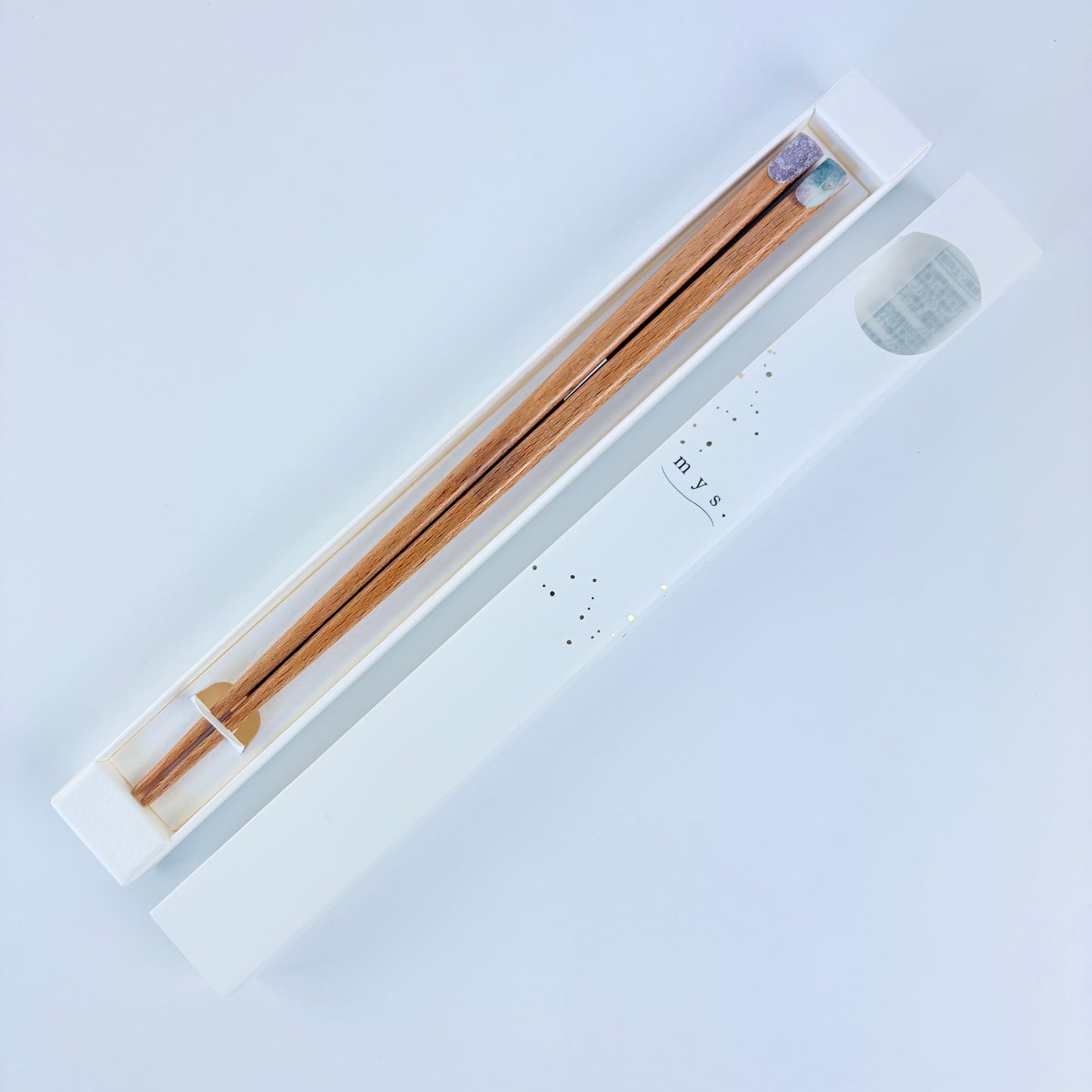 Japonské dřevěné hůlky mys. Pink Nuance – 22,5 cm, Made in Japan