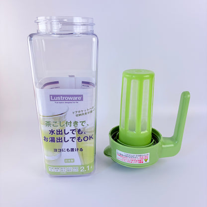 Japonská lahev na studený čaj se sítkem Lustroware 2,1 l – Made in Japan