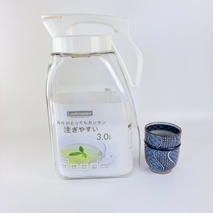 Japonská lahev na studený čaj Lustroware One Push 3,0 l – Made in Japan