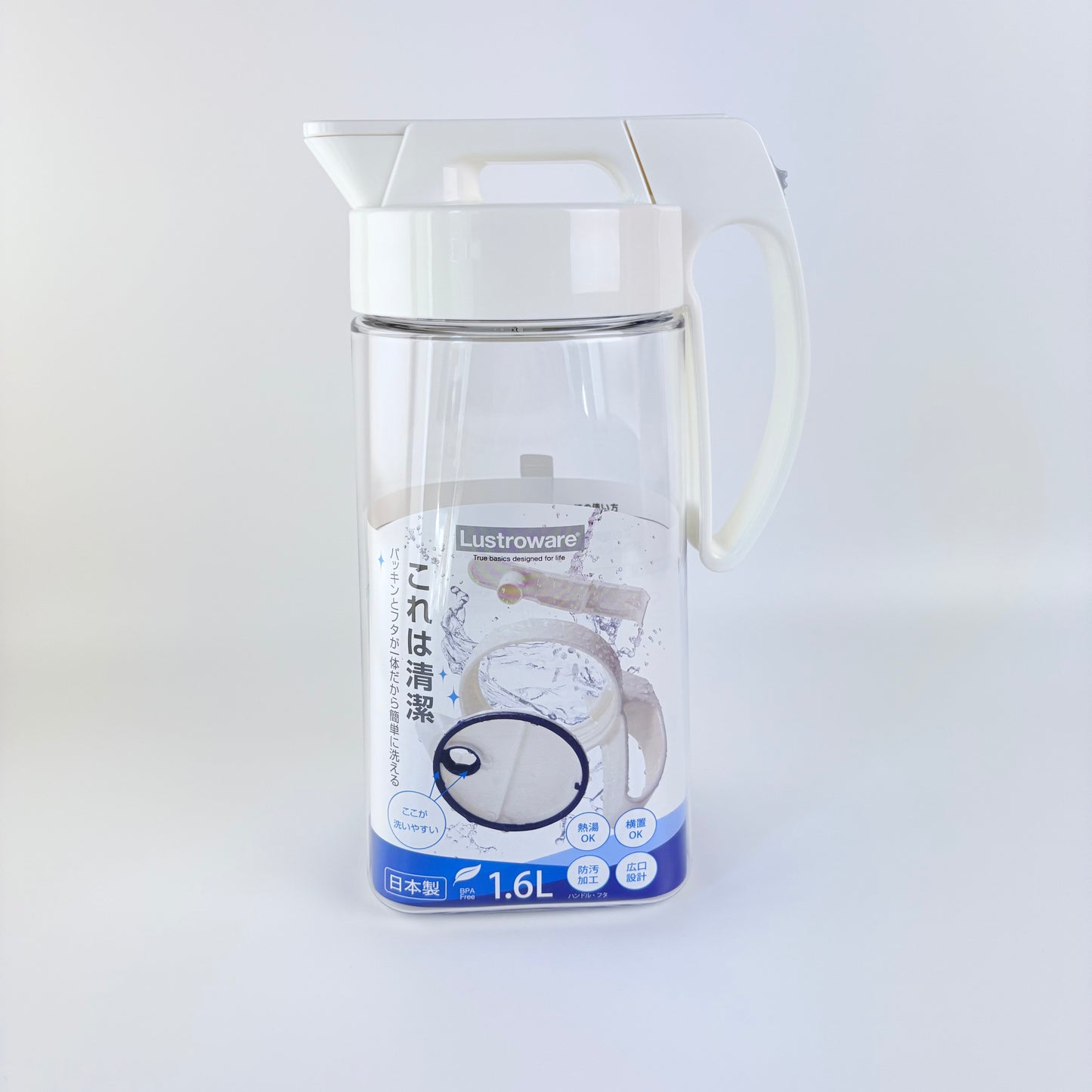 Japonská lahev na studený čaj Lustroware Easy Care 1,6 l – Made in Japan