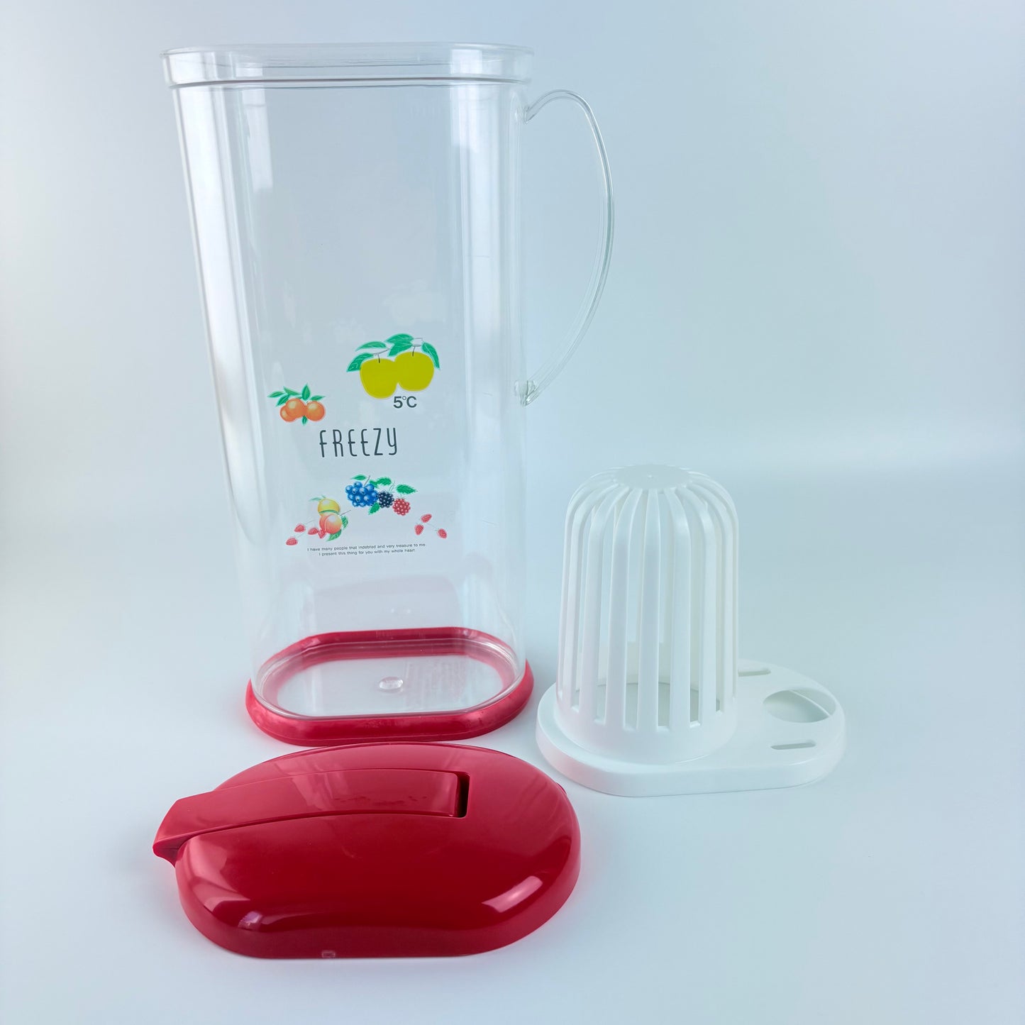 Ishimaru Freezy Pot Apple 5 – nádoba na studené nápoje do lednice, 2,0 l, Made in Japan