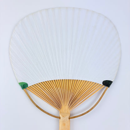 Japonský vějíř Uchiwa Red Fuji – motiv Fuji, papír a bambus