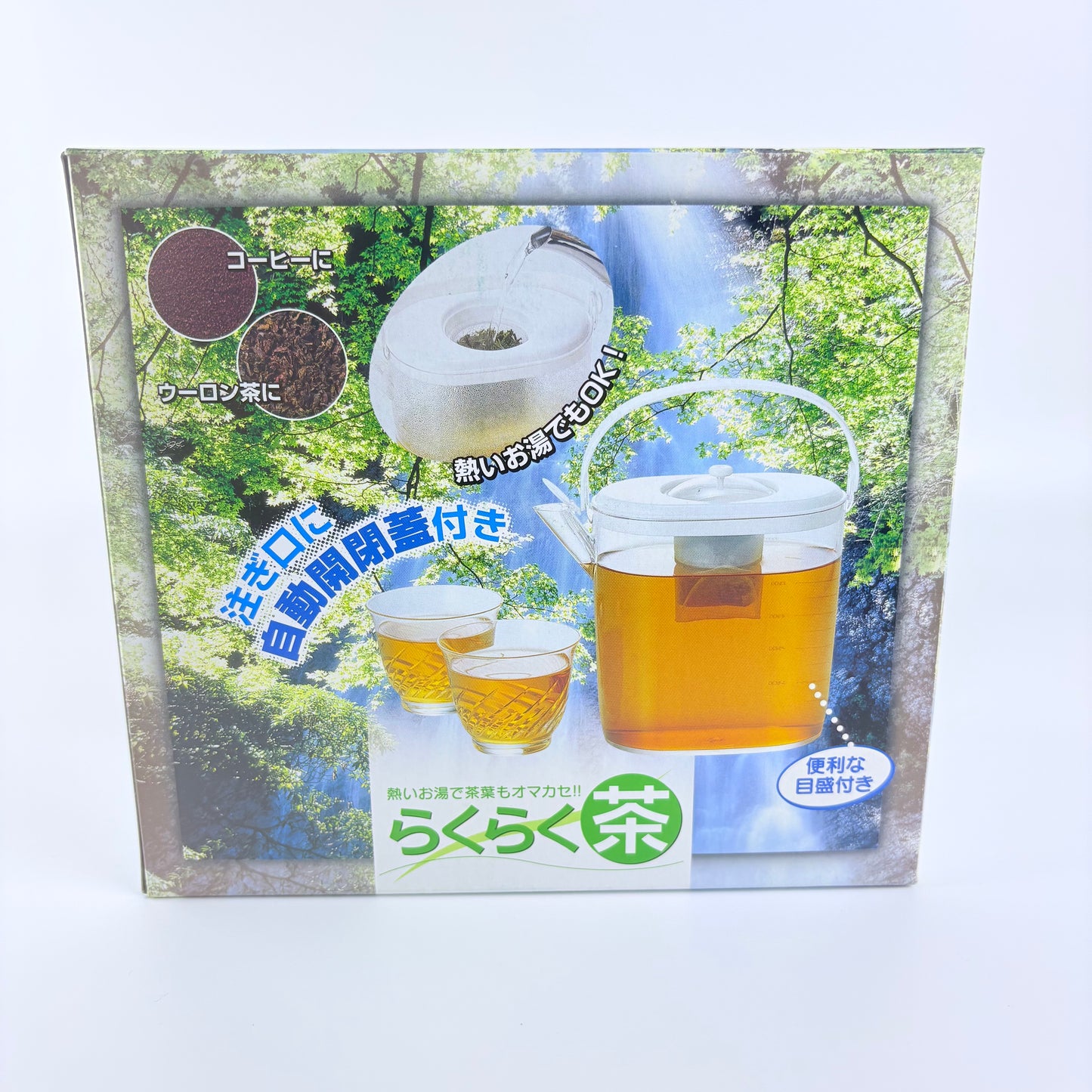 Ishimaru Rakuraku Cha – nádoba na čaj a studené nápoje se sítkem, 1,2 l, Made in Japan