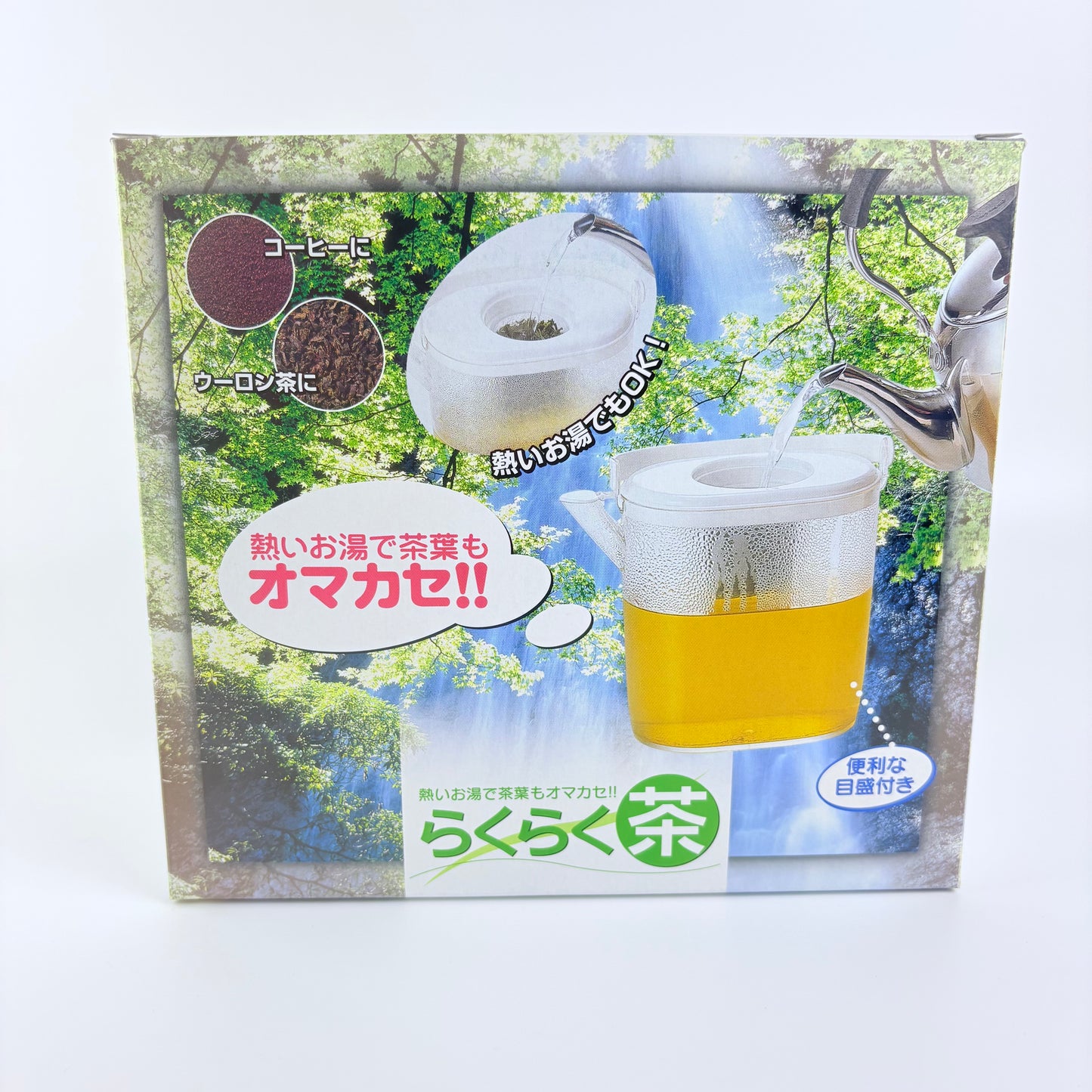 Ishimaru Rakuraku Cha – nádoba na čaj a studené nápoje se sítkem, 1,2 l, Made in Japan