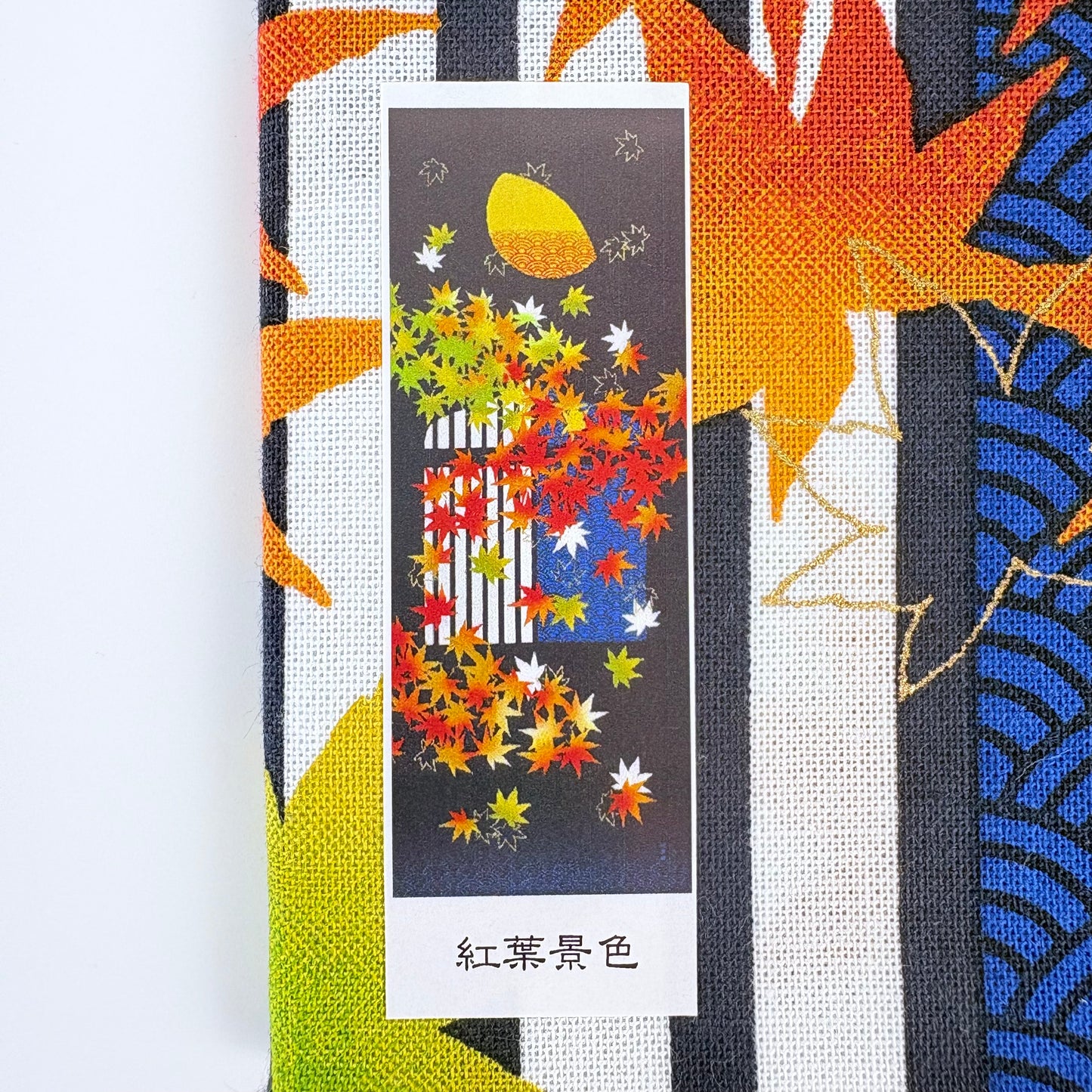 Japonské tenugui Kōyō Keshiki – Podzimní krajina s javorovými listy | Made in Japan