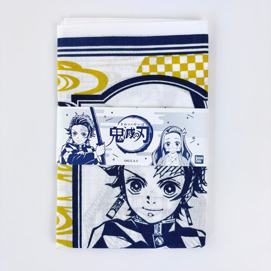 Japonské tenugui Demon Slayer – hrdinové Kimetsu no Yaiba | originál Bandai, Made in Japan