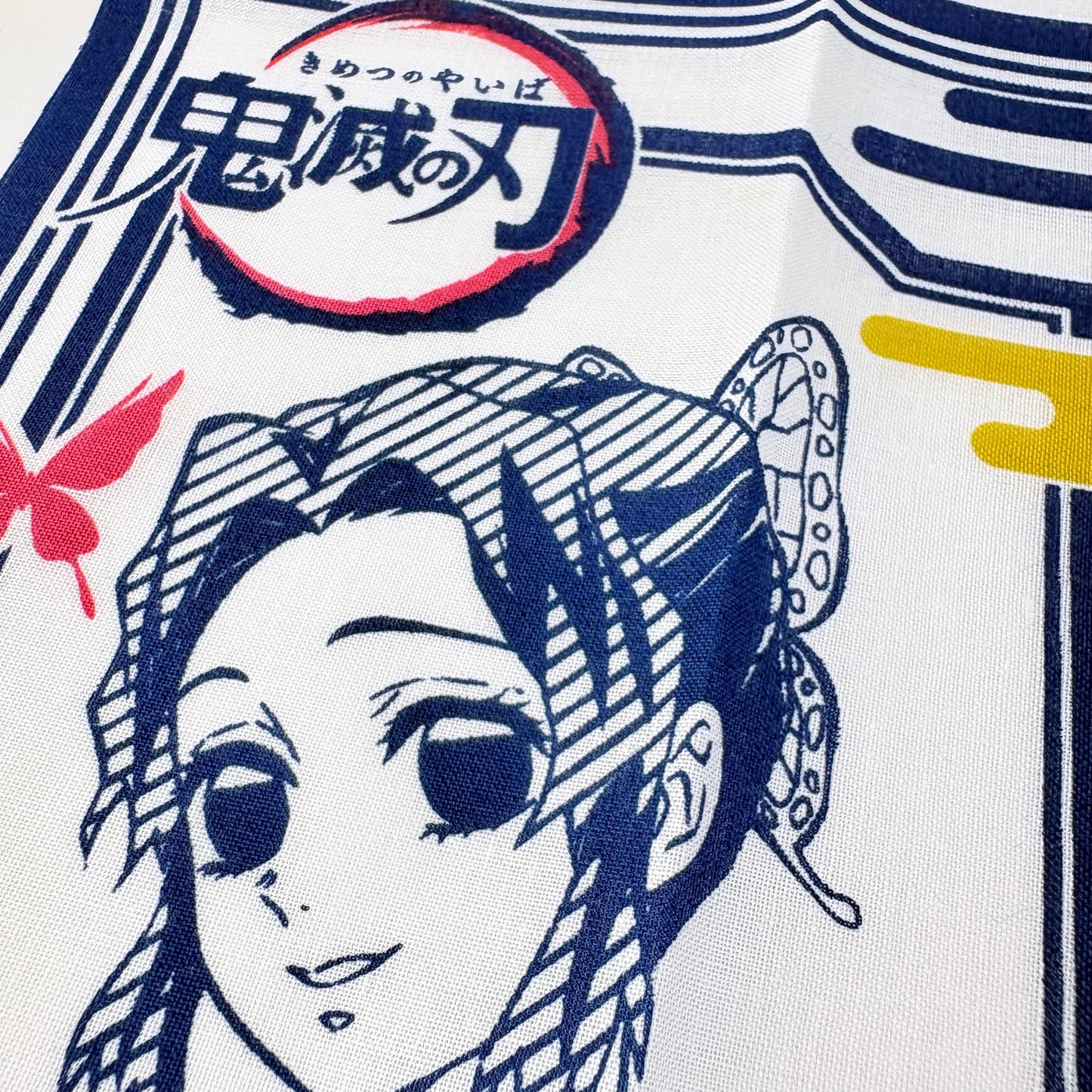 Japonské tenugui Demon Slayer – hrdinové Kimetsu no Yaiba | originál Bandai, Made in Japan